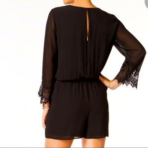 Thalia Sodi Womens Black Romper Size Small